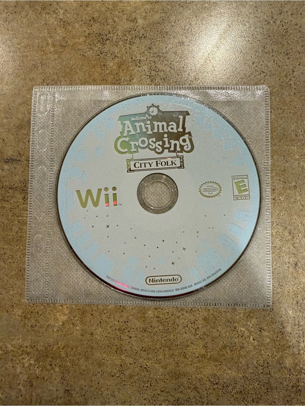 Animal Crossing: City Folk (Nintendo Wii, 2008) Disc Only - Tested